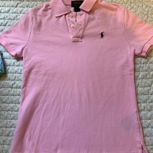 Boys pink polo size 7. Excellent condition